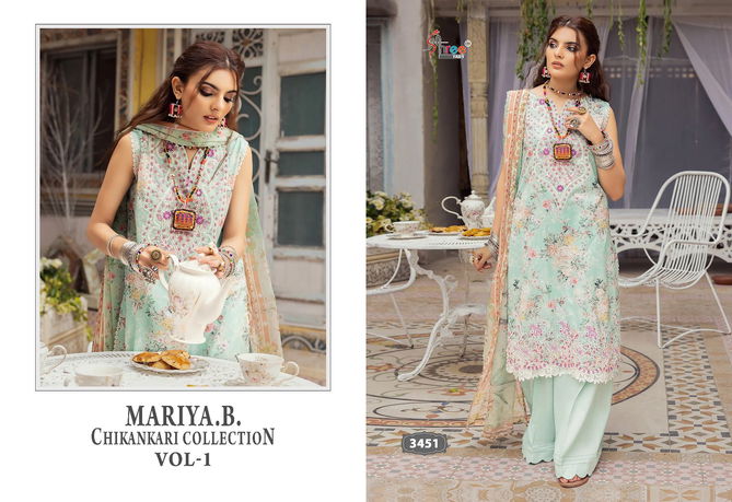 Mariya B Chikankari Vol 1 By Shree Cotton Pakistani Suits Wholesale Shop In Surat
